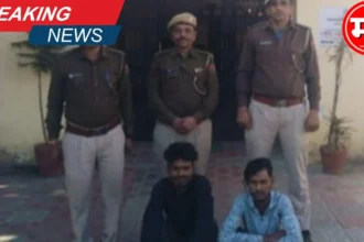 आयसर ट्रक से राजस्थान निर्मित अवैध अंग्रेजी शराब व बीयर के 10 कार्टून जब्त